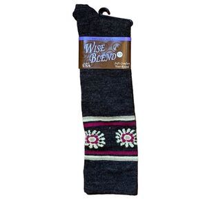 Wise Blend Brown Long Socks, Size 6-9, NWT